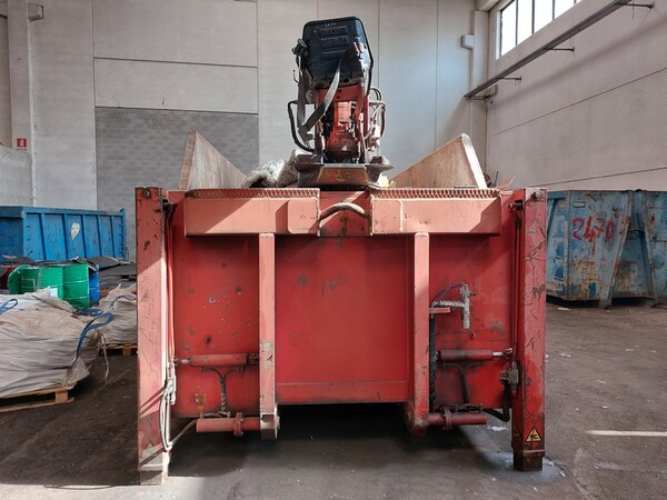 4#7291 Container scarrabile rosso con gru in vendita - foto 3