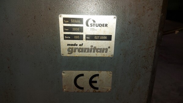 13#7303 Rettifica cilindrica CNC Studer S33 in vendita - foto 2