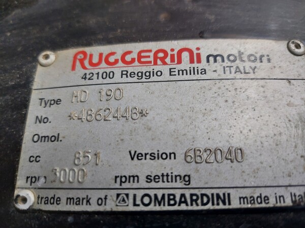 30#7333 Motosaldatrice Generators e blocco motore Lombardini in vendita - foto 8