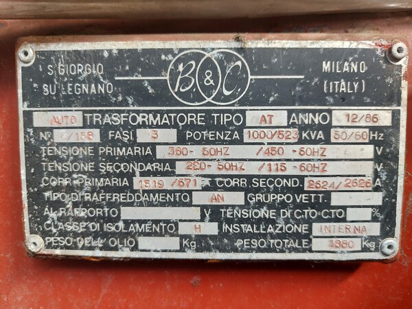 37#7333 Autotrasformatore B&C in vendita - foto 4