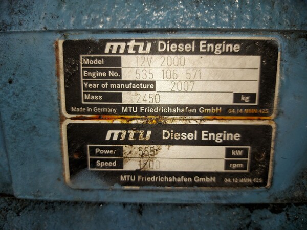 42#7333 Blocchi motore MTU in vendita - foto 6
