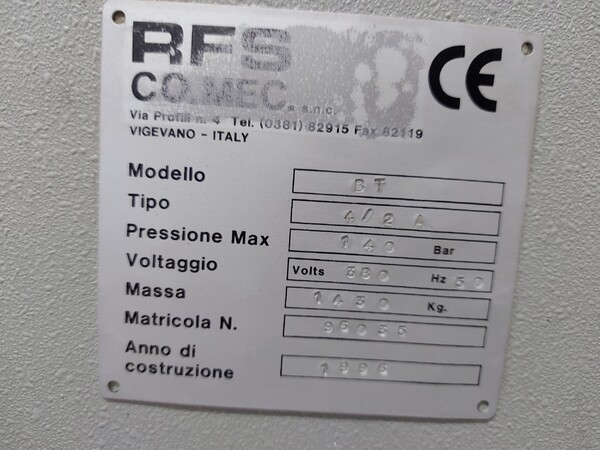 2#7341 Pressa doratrice elettronica RFS CO. MEC. BT 4/2 A in vendita - foto 2