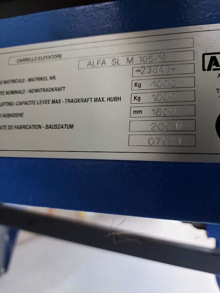 37#7341 Transpallet manuale Armanni Alfa SL M 105/16 in vendita - foto 5