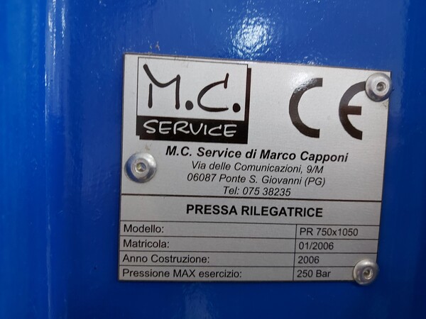 5#7341 Pressa rilegatrice M.C. servicePR 750x1050 in vendita - foto 2