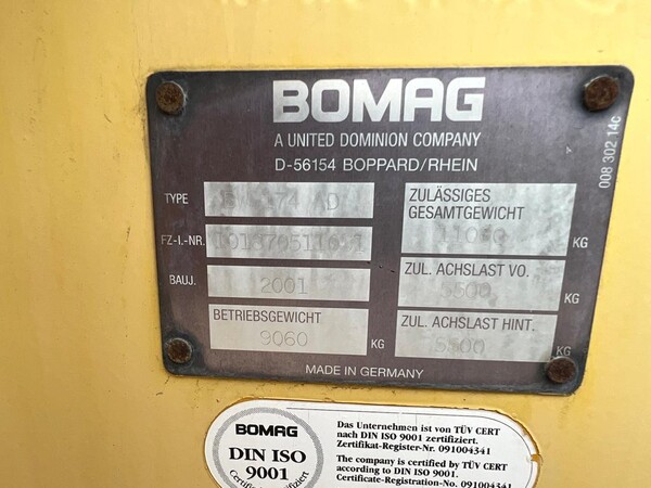 1#7343 Rullo Bomag in vendita - foto 2