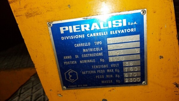 8#7345 Carrello elevatore Pieralisi in vendita - foto 3