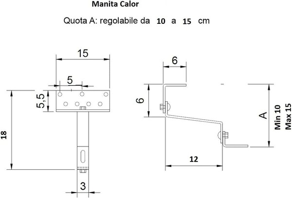 19#7365 Gancio acciaio inox in vendita - foto 3