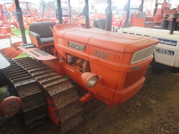 85#73950 Trattore agricolo cingolato Fiat con arco di protezione in vendita - foto 1