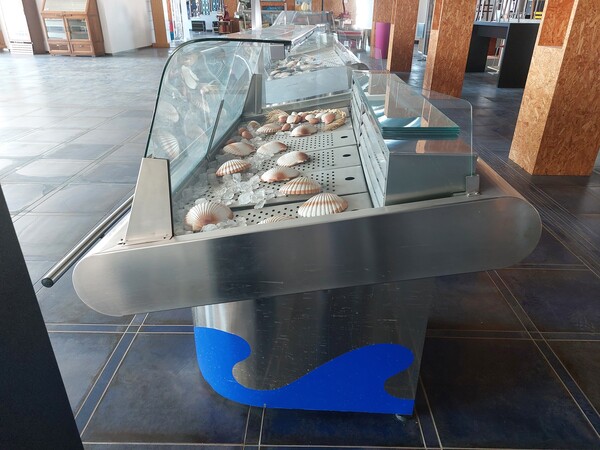 44#7396 Banco esposizione pesce Inox Pack in vendita - foto 4