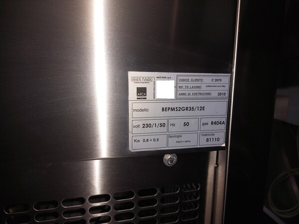 45#7396 Banco esposizione pesce Inox Pack in vendita - foto 7