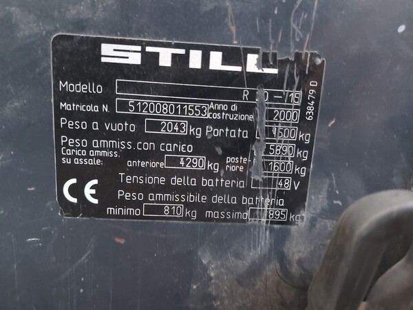 4#7405 Carrello elevatore Still in vendita - foto 3