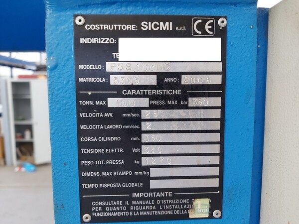 5#7405 Pressa Sicmi in vendita - foto 2