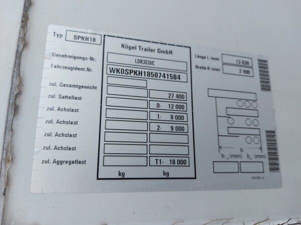 8#7456 Semirimorchio Koegel AGS18 in vendita - foto 5