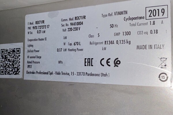 8#7498 Abbattitore congelatore Electrolux e frigo Electrolux in vendita - foto 9