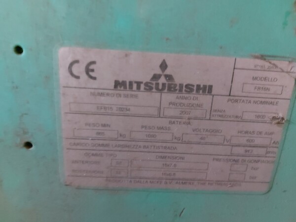 3#7551 Carrello elevatore elettrico Mitsubishi in vendita - foto 4