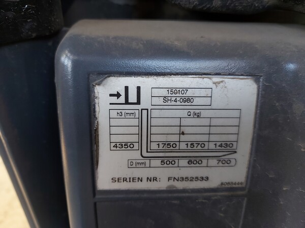 1#7552 Carrello elevatore Jungheinrich in vendita - foto 3