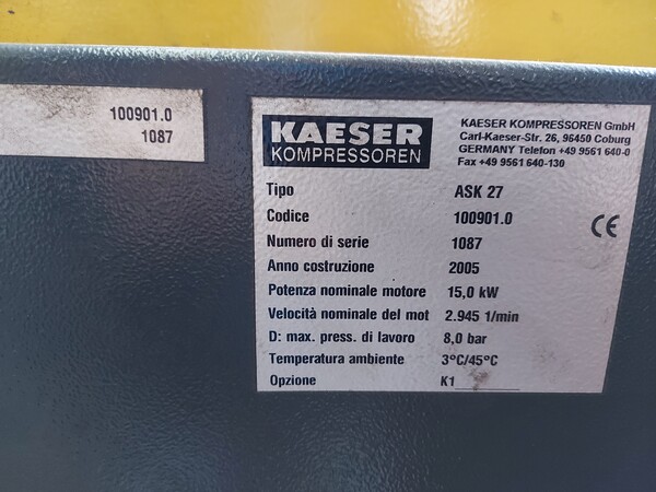 14#7561 Impianto di produzione aria compressa in vendita - foto 4