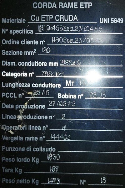 1#7578 Trecce in rame e materiale vario in vendita - foto 2