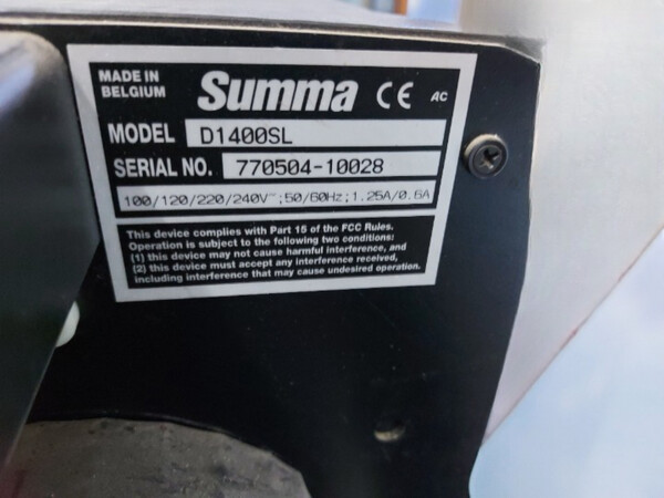 25#7592 Plotter da taglio Summa D1400SL in vendita - foto 2