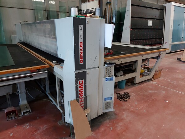 6#7592 Tavolo da taglio Intermac e lampada Biesse in vendita - foto 2