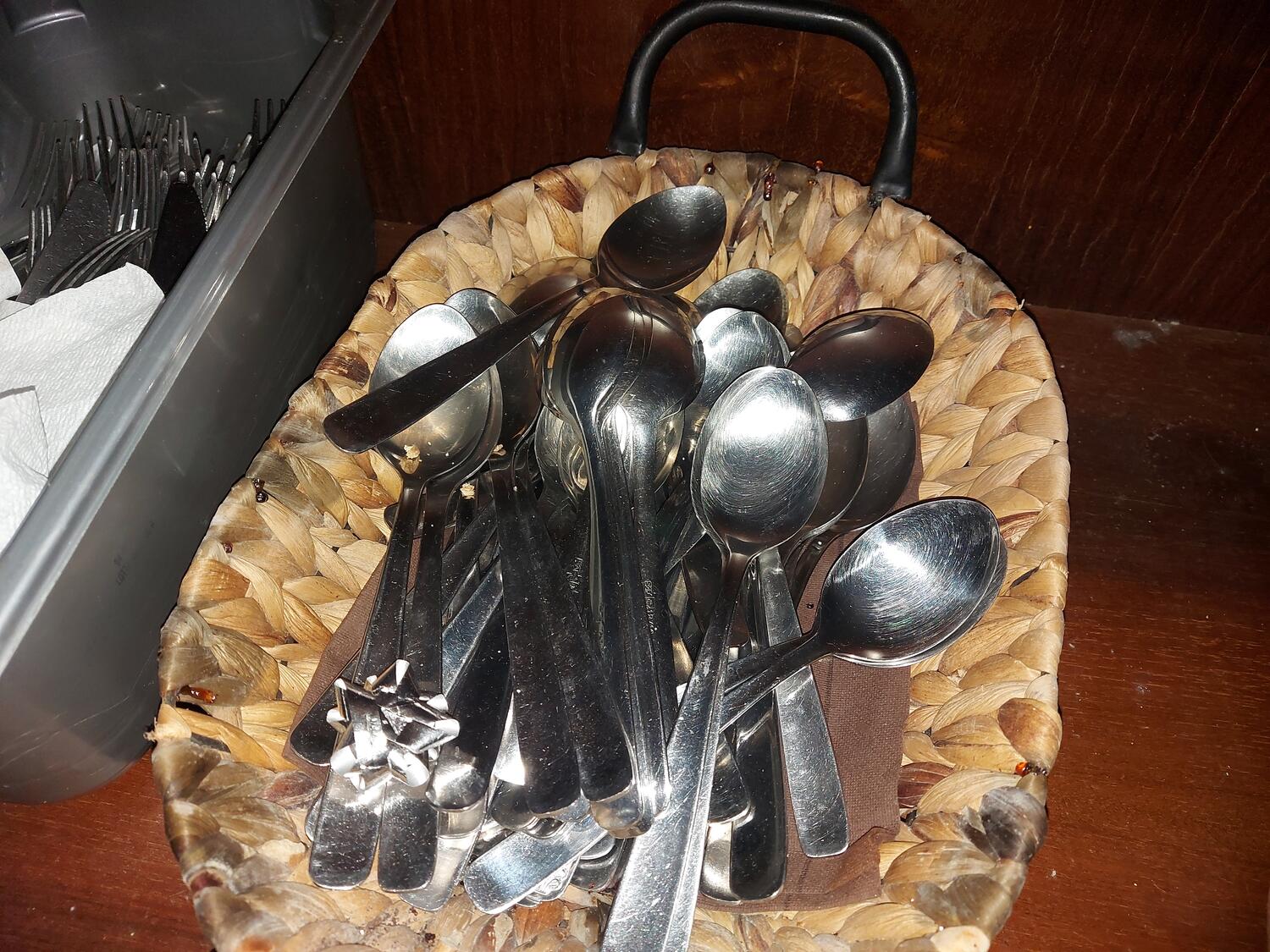Lot Restaurant utensils
