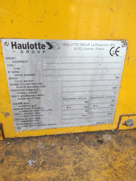 2#76260 Piattaforma sollevamento persone Haulotte in vendita - foto 3