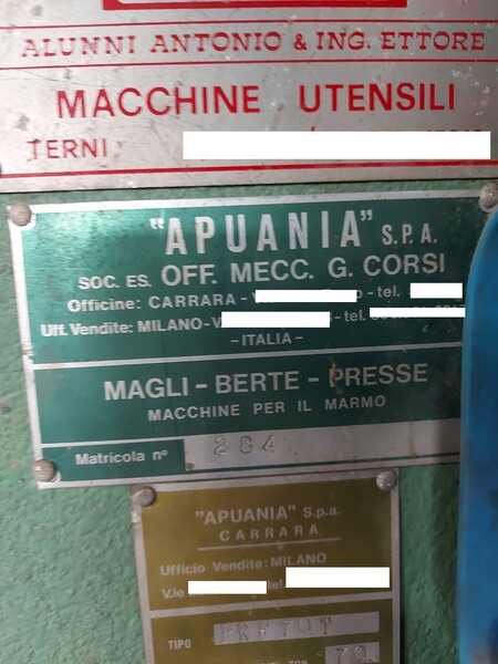 4#7631 Pressa eccentrica Apuania in vendita - foto 2