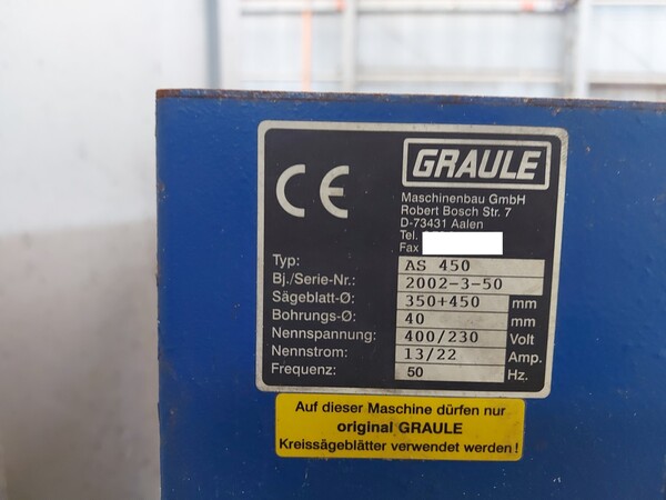 6#7631 Sega a due teste Graule in vendita - foto 2