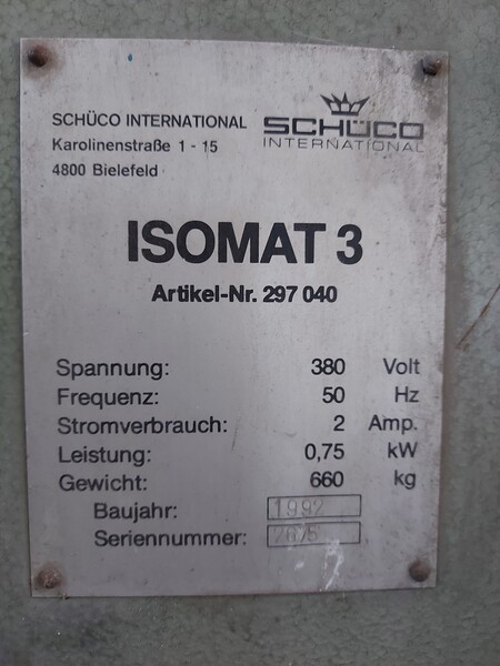 7#7631 Profilatrice Schuco in vendita - foto 2