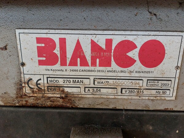 12#7632 Troncatrice Bianco 270 Man in vendita - foto 3
