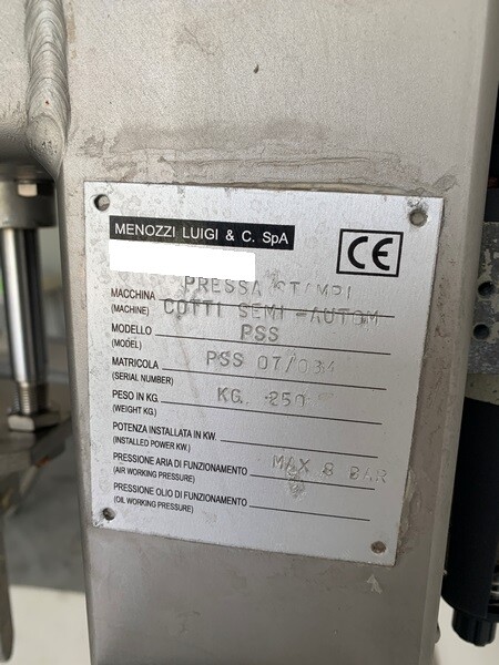 7#7751 Macchina pressastampi Menozzi in vendita - foto 7