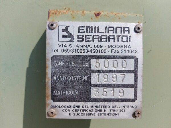 64#7778 Serbatoi per il gasolio Emiliana Serbatoi e Fenzi in vendita - foto 6