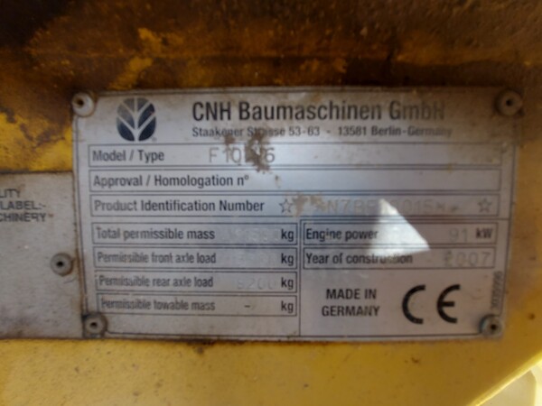 49#7780 Grader New Holland F106.6 in vendita - foto 11