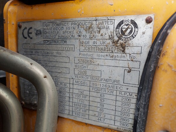 51#7780 Minipala Jcb 1100T in vendita - foto 4