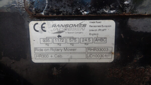 2#7807 Taglierba uomo a bordo Ransomes in vendita - foto 14