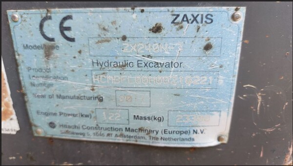 3#7807 Escavatore cingolato Hitachi in vendita - foto 2