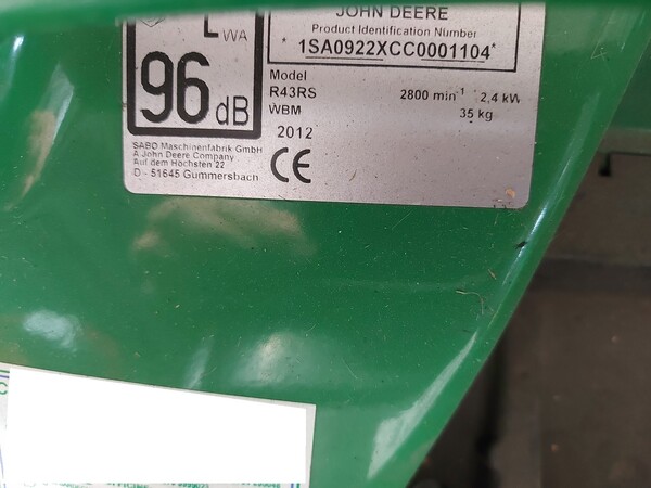 93#7834 Rasaerba John Deere R435 in vendita - foto 2