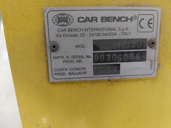 31#7842 Impianto di sollevamento Globaljig e Carrello per dima Mercedes Car Bench in vendita - foto 11