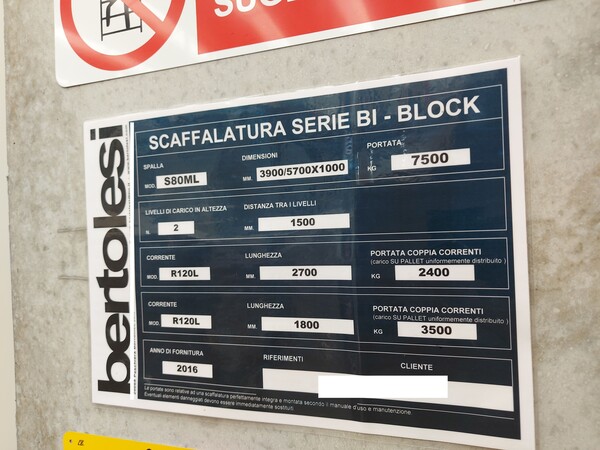 2#7847 Scaffalatura da magazzino e pannelli separatori in vendita - foto 10