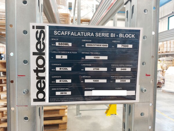 2#7847 Scaffalatura da magazzino e pannelli separatori in vendita - foto 12