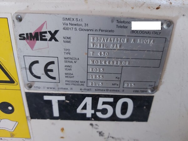 5#7900 Escavatrice a ruota Simex T450 in vendita - foto 2