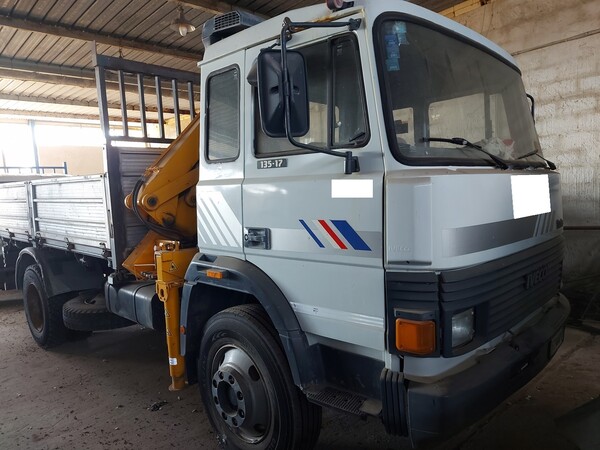 28#7901 Autocarro con gru e cassone ribaltabile Fiat Iveco 135.17 in vendita - foto 5