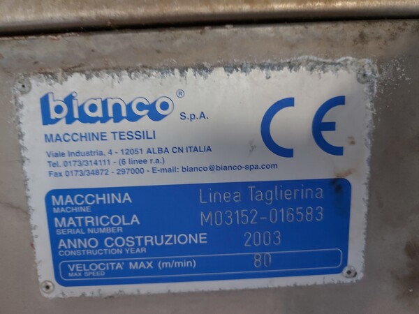 1#7909 Taglierina Bianco SpA in vendita - foto 2