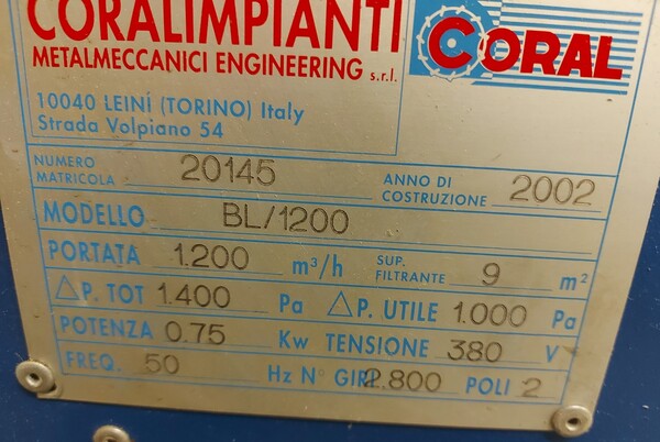 60#7922 Levigatrice Landonio LV600 e Depolveratore Coral BL200 in vendita - foto 10