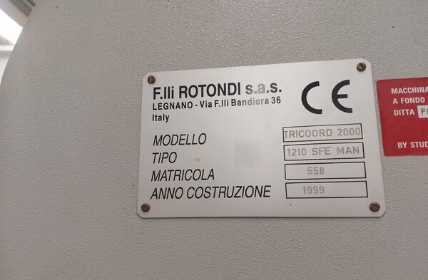 75#7922 Tricord 2000 Fratelli Rotondi 1210 SFE MAN in vendita - foto 2