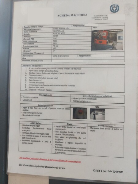 15#7923 Elettroerosione Charmille in vendita - foto 6