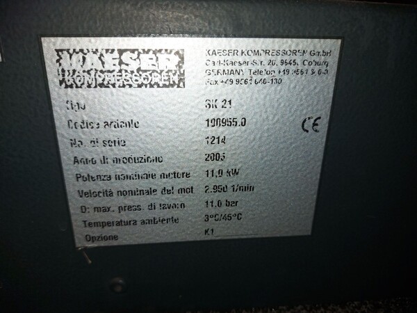 6#8011 Compressori Kaeser in vendita - foto 4