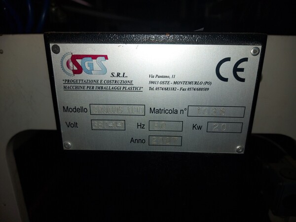 6#8012 Saldatrice per sacchetti in plastica SGS Cronos 1100 in vendita - foto 2