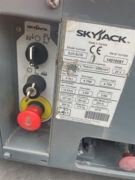 2#8028 Piattaforma aerea a colonna Skyjack SJ16 in vendita - foto 7