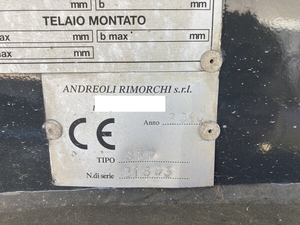111#8031 Semirimorchio Andreoli 46E in vendita - foto 4